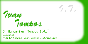 ivan tompos business card